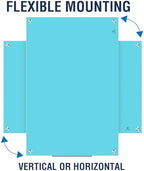 TSJ OFFICE White Board for Wall - 36" x 24" Blue Glass Board 3 X 2 FT - Image 3