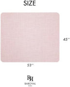 BARoyal Office Chair Mat for Hardwood Floor Under Desk Computer Rolling Chair Mat for Wood/Tile Floor Non-Slip Heavy Duty Desk Rug PVC Plastic Hard Floor Protector 45" x 53"(Blush) - Image 6