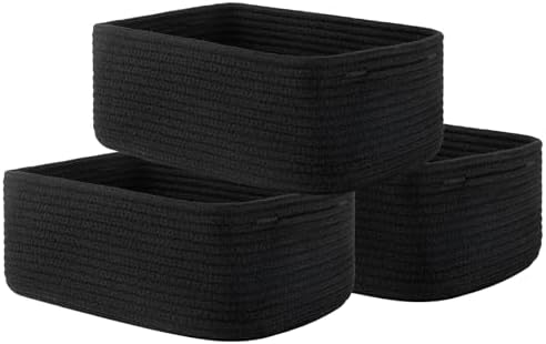 KALLAX Small Woven Storage Basket for Organizing, 13.5x9.5x5 inches, 3 Pack by KALLAX