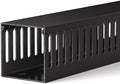 ZhiYo 3"H x 3"W Cable Raceway, 6ft Under Desk Wire Management Channel Black by ZhiYo
