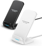 NANAMI Wireless Charger Stand 2 Pack, 10W Fast Desktop Charging Stand by NANAMI