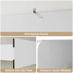 37" Wooden 3-Tier Desktop Bookshelf, White - Image 5