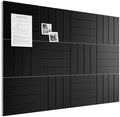 Bumusty 48" x 36" Large Cork Board Alternative, Black by BUMUSTY