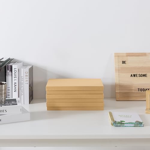 Soul & Lane - Letter Size Document Storage Boxes with Lids, Set of 3, Kraft - Image 4