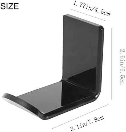 Headphone Stand/Headset Holder Headphone Stand, Earphone Clamp Sticky Headset Hanger - Adhesive Headphone Holder Hook Mount, Headset Stand Holder Clip Under Desk PC Gaming Headset Stand ( Color - Image 2