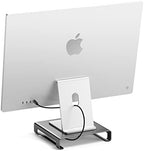 SATECHI Type-C Aluminum Monitor Stand Hub with USB-C Data, USB 3.0, Micro/SD Card Slots & 3.5mm Headphone Jack - for Apple Studio Display, iMac, iMac Pro (Space Grey) - Image 7