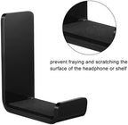 Weewooday 32 Headphone Hanger Wall Mount Stand with Adhesive Hook, Black - Image 4