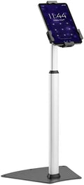 Pyle Anti-Theft Tablet Security Stand Kiosk-Heavy Duty Aluminum Metal Floor Standing Mount Tablet Case Holder Display w/Height Adjustable Pole,Fits iPad Mini 2 3 4 Air Samsung Tablets-Pyle PSPADLK60 by PyleUSA