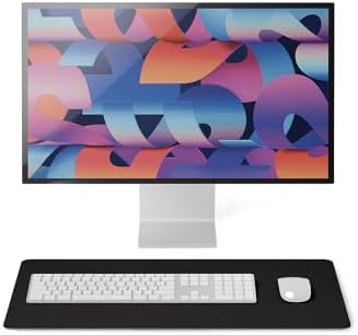 Jotsome Leather Desk Pad Mat, 24" x 14", Black - Image 3