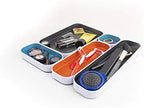 Three by Three Seattle Metal Drawer Organizer Tray Set, 5-Pc, 1" (Gray Mix) - Image 4
