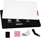 Flash Beyond Glass Gaming Mouse Pad, 400 x 300 mm, White by mysticbloom