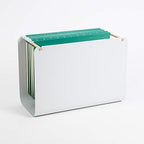U Brands Metal Hanging File Organizer, Letter Size, Desktop Accessory, Arc Collection, Grey - Image 3