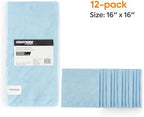 Coastwide Professional Microfiber Wipers, Blue, 24/Carton - Image 2