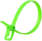 RETYZ 6-Inch Fluorescent Green Reusable Releasable Cable Ties – 100 Pack, 50 lb Strength, Patented Quick-Release, Tool-Free Design for Home, Office, and Light Industrial Use - Image 2
