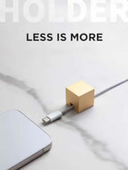 Golden Stainless Steel Cable Clips, Cord Organizer Cable Management, USB Cable Holder Wire,Wire Organizer for Desk,Nightstand and Office Cable Management，Not Magnetic (Frosted Gold 2pc) - Image 3