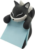 Fox Sticky Note Dispenser Cute Pop Up Sticky Note Holder Animal Fun for Desk Home School Office, 3x3 in, Black, C15 by RhyNSky