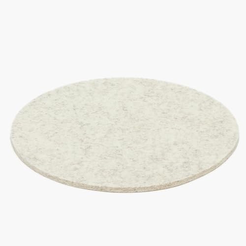 Graf Lantz - Trivets for Hot Dishes - Heat Resistant 100% Merino Wool - Hot Pads for Kitchen, Countertops, Tables, Sizzling Dishes, Pots & Pans - Home Decor, Kitchen Accessories - 12", Heather White by GrafLantz