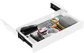 KHAMAL Under Desk Drawer Slide Out Large - Under Table Drawer 17.32" x 9.25", Pull-Out Storage Organizer With Cable Management For Home & Office (White) by Unknown