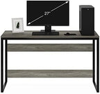 Furinno Moretti Modern Lifestyle Enhanced Study Desk, 52, French Oak Grey - Image 4