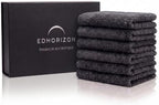 Premium Edgeless Microfiber Cleaning Cloths - 550GSM Short Pile, Lint-Free Coral Fleece 80/20 Blend, Scratch-Free Rags for Auto Detailing - 16x16 in, 6 Pack by Unknown