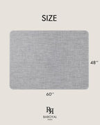 BARoyal Office Chair Mat for Hardwood Floor Under Desk Computer Rolling Chair Mat for Wood/Tile Floor Heavy Duty PVC Plastic Hard Floor Protector 48" x 60"(Nardo Grey) - Image 6