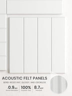 Bumusty 48" x 36" Large Cork Board Alternative, Cold White - Image 3