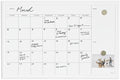 U Brands Farmhouse White Frame, 20 x 30 in, Dry Erase Calendar White Board by UBrands