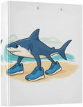 ALAZA Tralalero Tralala Meme Italian Brainrot Shark 4 3 Ring Binder 1.5 Inch Three Ring Office Binders w/clipboard & 3 Pockets, Hold 200 Sheets, 2 pcs by ALAZA
