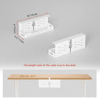 Univivi Under Desk Cable Management Tray, Cable Management, 16 inch, White - Image 5