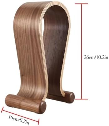 Gaming Headphone Stand Wooden Headest Hanger/Holder/Mount Omega Walnut Finish - Image 5