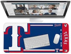 SOAR MLB Official Established Primary Logo Wordmark Home Office Desk Pad Mouse Pad Mat 35" x 16" (Texas Rangers, Texas Rangers) by OuterstuffFIFAWorldCup