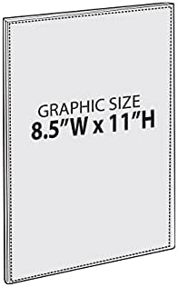 Azar Displays, 122021 Adhesive Clear Acrylic Wall Sign Holder Display, Vertical Portrait Frame for Posters, Flyers, Art, Business, School, Nameplates & Doorway Signs, 8.5" x 11" (10) - Image 2