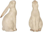 Creative Co-Op Decorative Resin Rabbit Bookends, Grey - Image 4