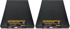 Lineco Museum Archival Storage Box, Drop Front, 11.75x17.75x1.5 in, Black (Pack of 2) by Lineco