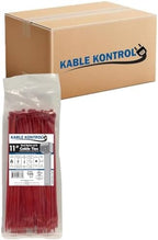 Kable Kontrol Cable Zip Ties, 11 Inch, 8500 Pcs, 50lbs Test, Red by KABLEKONTROL%C2%AE