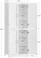 TEENFON Storage Cabinet with Doors & Adjustable Shelf - Image 3