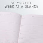 Gallery Leather Desk Hourly Weekly Planner 2026-2027 Acadia Pool - Image 5