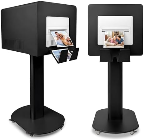 RDYMONKEY Photo Booth Printer Stand Heavy Duty Metal Printer Station Setup for DNP DS620 RX1HS QW410 HiTi P525L Professional Photobooth Printer Holder for Wedding Party Event by RDYMONKEY