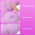 Moko Cloud Wrist Rest for Keyboard and Mouse with Mouse Pad, Pink - Image 5