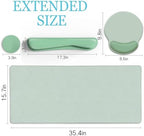 LIMKRIAN Sage Green Mouse Pad Set, XXL Desk Matt for Desktop Decor - Image 6