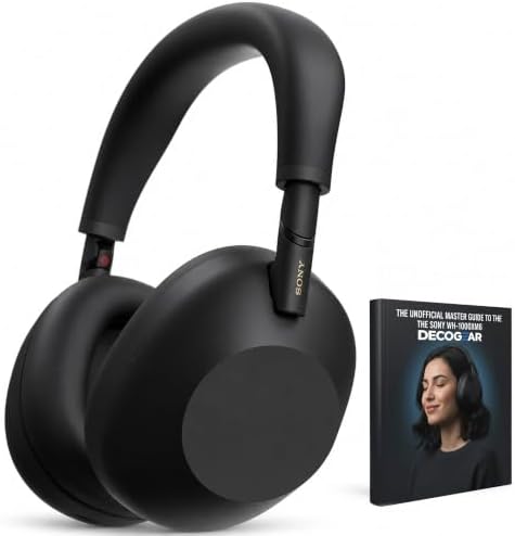 Sony WH-1000XM6 The Best Noise Canceling Wireless Headphones, HD NC Processor QN3, 12 Microphones, Adaptive NC Optimizer, Mastered by Engineers, Studio-Quality, 30-Hour Battery with Deco Guide Bundle by Unknown