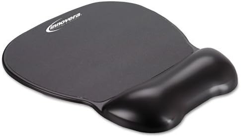 Innovera Gel Mouse Pad with Wrist Rest, Nonskid Base, 9 X 7.5 - Inches Black (51450), Pack of 12 (12) by Innovera