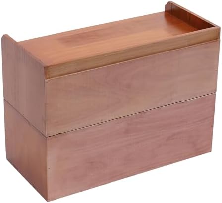 6-Drawer Desktop Organizing Cabinet, Office Supplies Organizer Chest, Vintage Countertop Storage Cabinet, Classic Wood Drawers for Home Office (6 Drawers) - Image 5