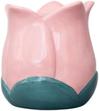 ban.do Cute Flower Vase for Coffee Table Decor/Centerpieces/Dining Table, Small Unique Ceramic Vase (Pink) by bando