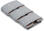 Welaxy Storage Basket Collapsible Felt Shelf Open Organizer Bin Grey Beige - Image 2
