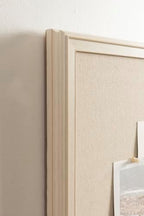 Kate and Laurel Oakhurst Rectangle Framed Linen Fabric Pinboard, 24 x 36, Soft White, Traditional Decorative Bulletin Board with Stepped Profile for Motivational Vision Board or Wall Organization - Image 5