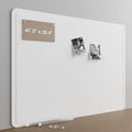 Felt Bulletin Board for Wall 48" x 36" Unfolded Size, Large Frameless Felt Pin Board, Soft Cork Board Alternative for Office, Home Planning, Notes, Photos & Wall Decor, Foldable Shipping, Easy Install by CreateYourIdealSpace