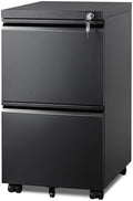 DEVAISE 2 Drawer Metal File Cabinet, Fully Assembled Filing Cabinet by DEVAISE