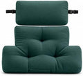 2 Piece Neck Pillow and Lumbar Support Back Cushion Set for Recliner, Green by WhereEaseMeetsGrace