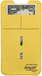 UBICON Reusable Vinyl Safe Deposit Envelope, Yellow, Size 50 by UBICON